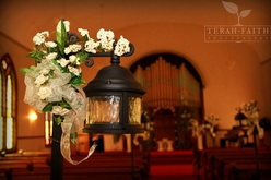 The Olde North Chapel Exclusive Pew lanterns.  Wedding Venue Indiana, Ceremony Venue Indiana, Indiana wedding venue